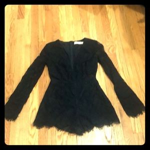 Black Lace Short Jumper